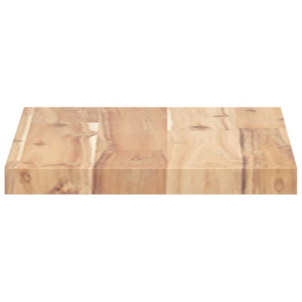 Svävande hylla 60x20x2 cm obehandlat massivt akaciaträ