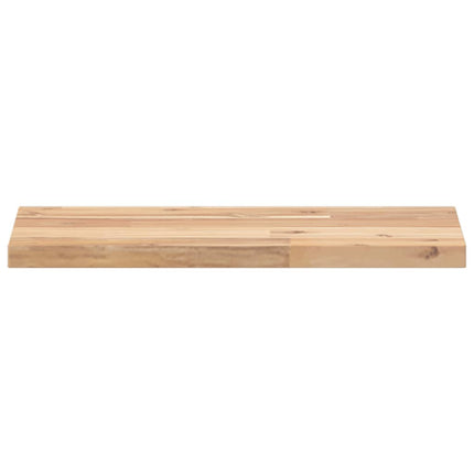 Svävande hyllor 3 st 60x20x2 cm obehandlat massivt akaciaträ