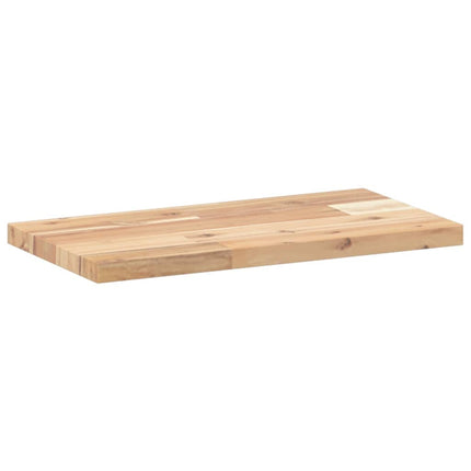 Svävande hyllor 3 st 60x20x2 cm obehandlat massivt akaciaträ