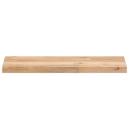 Svävande hyllor 4 st 60x20x2 cm obehandlat massivt akaciaträ