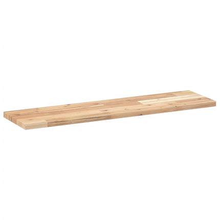Svävande hylla 80x20x2 cm obehandlat massivt akaciaträ