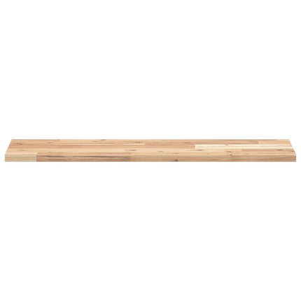 Svävande hyllor 3 st 80x20x2 cm obehandlat massivt akaciaträ