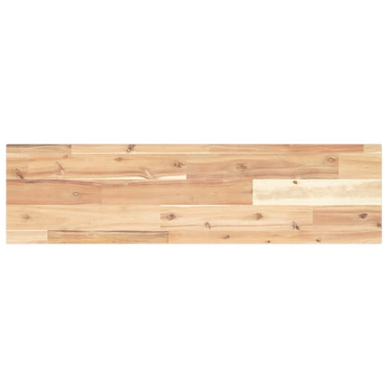 Svävande hyllor 2 st 100x20x2 cm obehandlat massivt akaciaträ