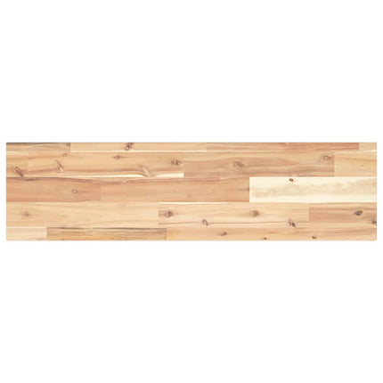 Svävande hyllor 3 st 100x20x2 cm obehandlat massivt akaciaträ