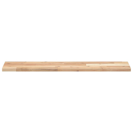 Svävande hyllor 4 st 100x20x2 cm obehandlat massivt akaciaträ