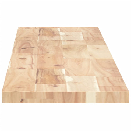 Svävande hyllor 3 st 120x20x2 cm obehandlat massivt akaciaträ