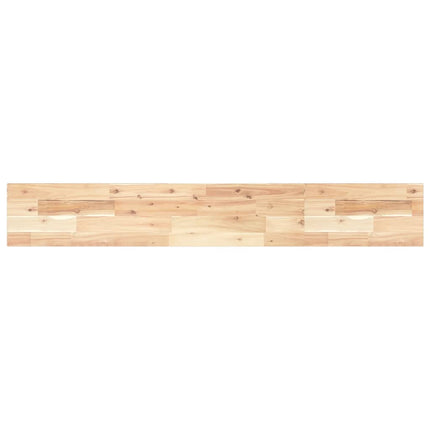Svävande hyllor 4 st 120x20x2 cm obehandlat massivt akaciaträ