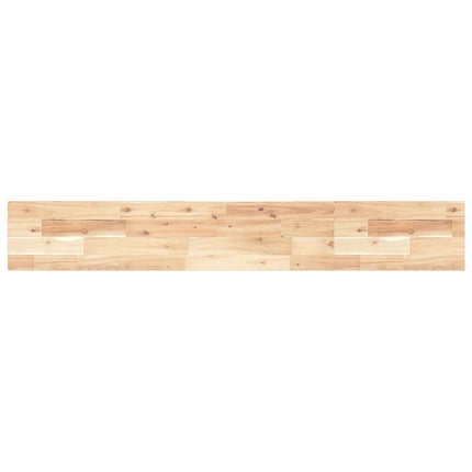Svävande hyllor 4 st 140x20x2 cm obehandlat massivt akaciaträ