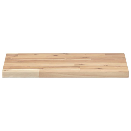 Svävande hylla 40x30x2 cm obehandlat massivt akaciaträ