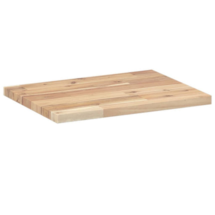 Svävande hyllor 2 st 60x30x2 cm obehandlat massivt akaciaträ