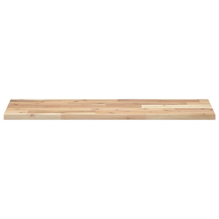 Svävande hyllor 2 st 100x30x2 cm obehandlat massivt akaciaträ