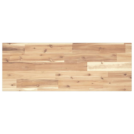Svävande hyllor 3 st 100x30x2 cm obehandlat massivt akaciaträ