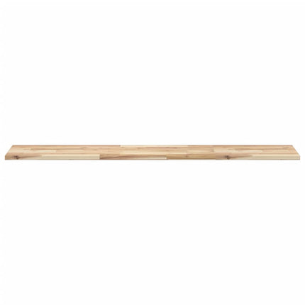 Svävande hyllor 3 st 140x30x2 cm obehandlat massivt akaciaträ