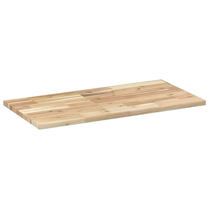Svävande hyllor 2 st 80x40x2 cm obehandlat massivt akaciaträ