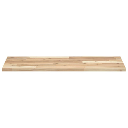 Svävande hyllor 4 st 100x40x2 cm obehandlat massivt akaciaträ