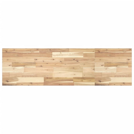 Svävande hyllor 4 st 120x40x2 cm obehandlat massivt akaciaträ