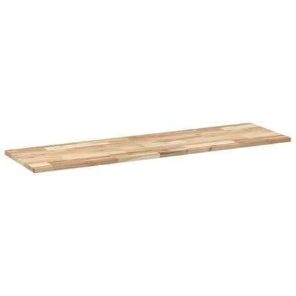 Svävande hyllor 3 st 140x40x2 cm obehandlat massivt akaciaträ