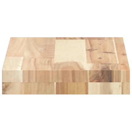 Svävande hylla 40x20x4 cm obehandlat massivt akaciaträ