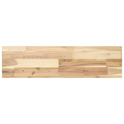 Svävande hyllor 4 st 80x20x4 cm obehandlat massivt akaciaträ