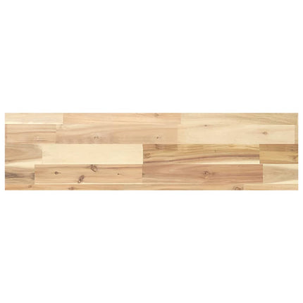 Svävande hyllor 2 st 100x20x4 cm obehandlat massivt akaciaträ