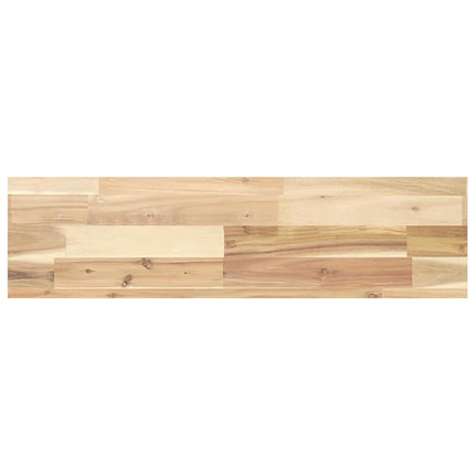 Svävande hyllor 4 st 100x20x4 cm obehandlat massivt akaciaträ