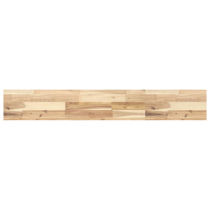 Svävande hyllor 3 st 120x20x4 cm obehandlat massivt akaciaträ