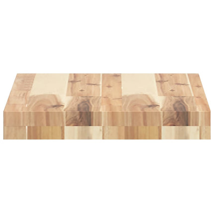 Svävande hyllor 3 st 60x30x4 cm obehandlat massivt akaciaträ