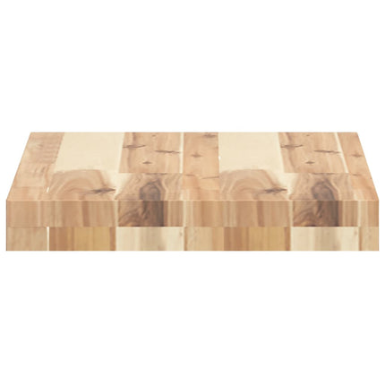 Svävande hyllor 4 st 60x30x4 cm obehandlat massivt akaciaträ