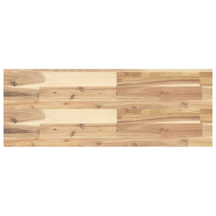 Svävande hyllor 3 st 80x30x4 cm obehandlat massivt akaciaträ