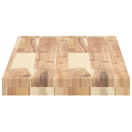 Svävande hyllor 4 st 80x30x4 cm obehandlat massivt akaciaträ