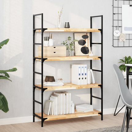 Svävande hylla 100x30x4 cm obehandlat massivt akaciaträ
