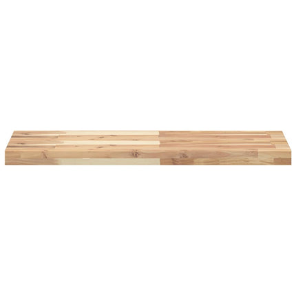 Svävande hyllor 3 st 100x30x4 cm obehandlat massivt akaciaträ