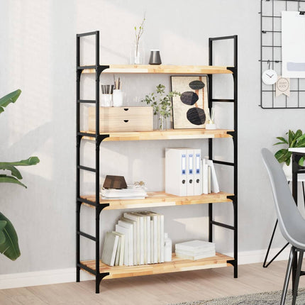 Svävande hyllor 3 st 100x30x4 cm obehandlat massivt akaciaträ