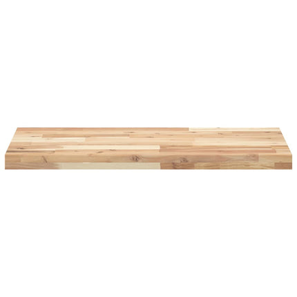 Svävande hyllor 3 st 140x40x4 cm obehandlat massivt akaciaträ