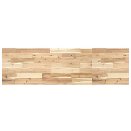 Svävande hyllor 4 st 160x40x4 cm obehandlat massivt akaciaträ