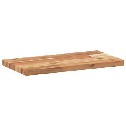 Svävande hyllor 2 st 60x20x2 cm behandlat massivt akaciaträ