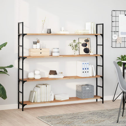 Svävande hylla 120x20x2 cm behandlat massivt akaciaträ