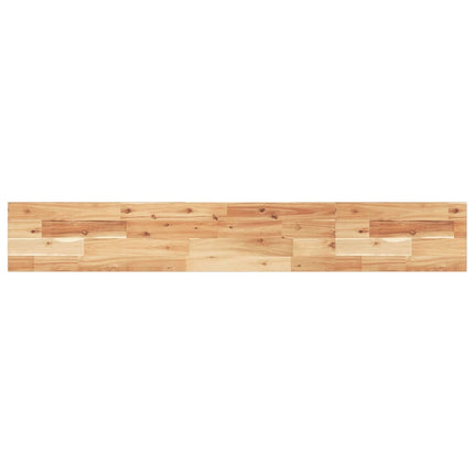 Svävande hyllor 2 st 120x20x2 cm behandlat massivt akaciaträ