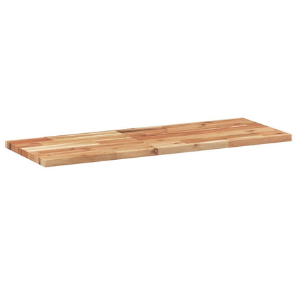 Svävande hyllor 2 st 80x30x2 cm behandlat massivt akaciaträ