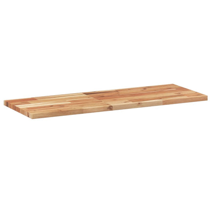 Svävande hyllor 2 st 100x30x2 cm behandlat massivt akaciaträ