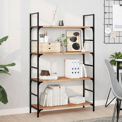 Svävande hyllor 2 st 100x30x2 cm behandlat massivt akaciaträ