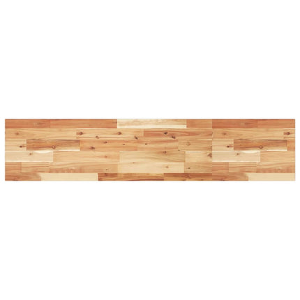Svävande hyllor 2 st 120x30x2 cm behandlat massivt akaciaträ