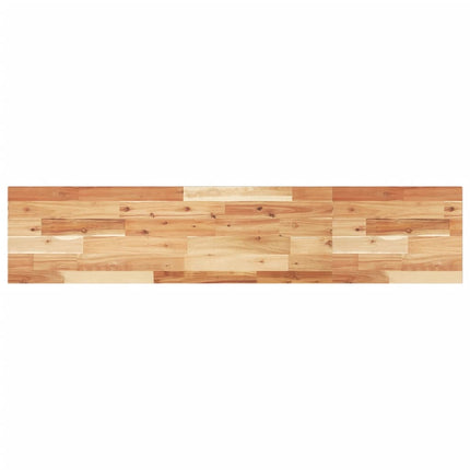 Svävande hyllor 4 st 140x30x2 cm behandlat massivt akaciaträ