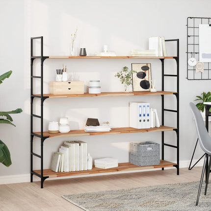 Svävande hylla 160x30x2 cm behandlat massivt akaciaträ