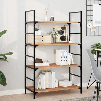 Svävande hyllor 3 st 80x40x2 cm behandlat massivt akaciaträ