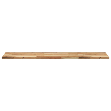Svävande hyllor 2 st 160x40x2 cm behandlat massivt akaciaträ