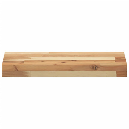 Svävande hyllor 4 st 60x20x4 cm behandlat massivt akaciaträ