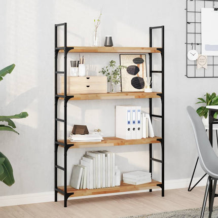 Svävande hyllor 2 st 80x20x4 cm behandlat massivt akaciaträ