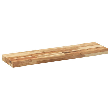 Svävande hyllor 3 st 80x20x4 cm behandlat massivt akaciaträ