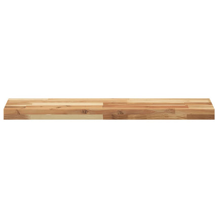 Svävande hyllor 4 st 80x20x4 cm behandlat massivt akaciaträ